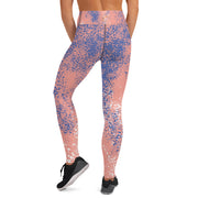 Peach Splash Yoga Leggings