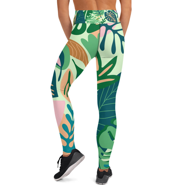 Tropical Yoga Leggings
