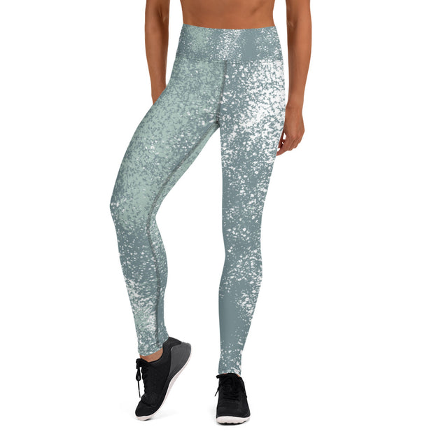 Green Splash Yoga Leggings