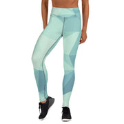 Green Abstract Yoga Leggings