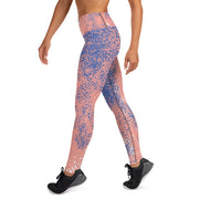 Peach Splash Yoga Leggings