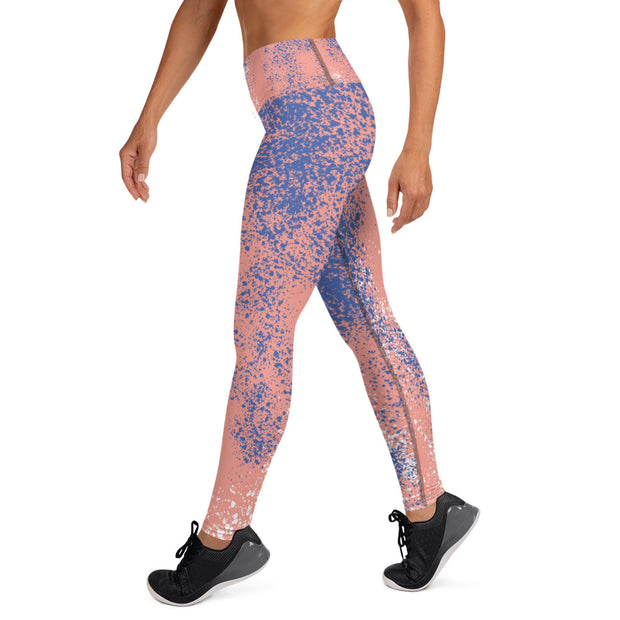 Peach Splash Yoga Leggings