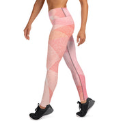 Pink Abstract Yoga Leggings