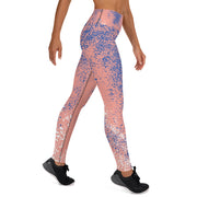 Peach Splash Yoga Leggings