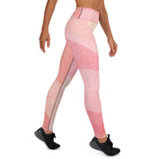 Pink Abstract Yoga Leggings