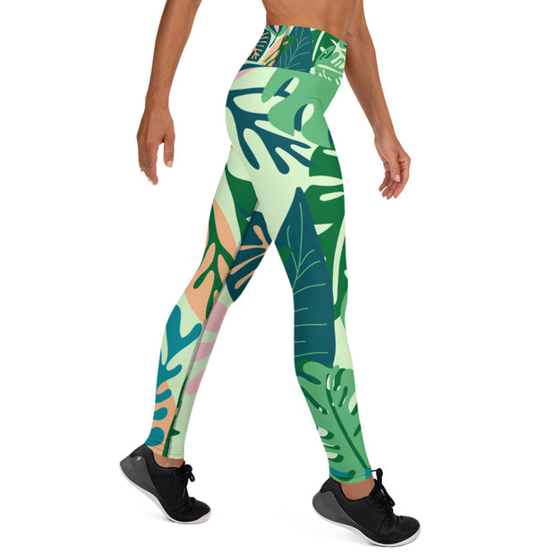 Tropical Yoga Leggings