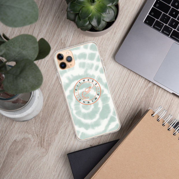 Green Tie Dye iPhone Case