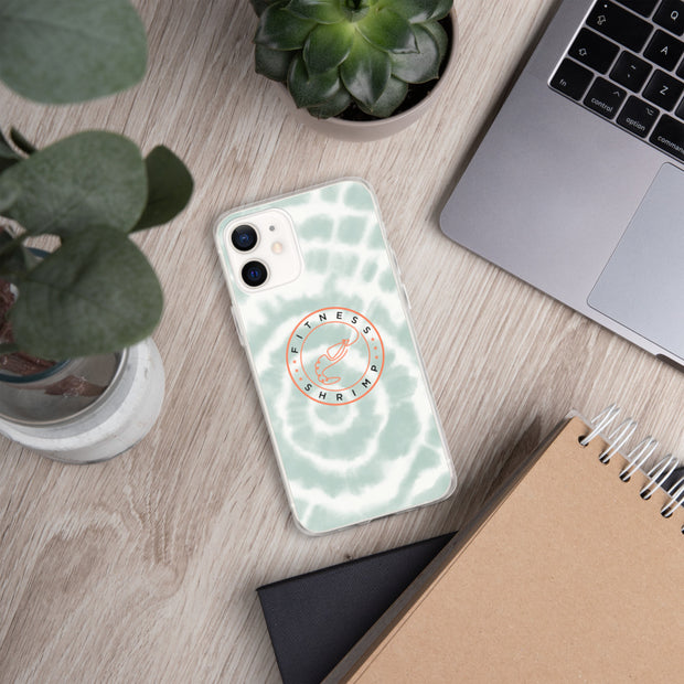 Green Tie Dye iPhone Case