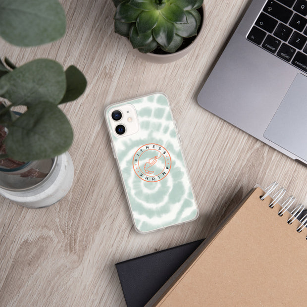 Green Tie Dye iPhone Case