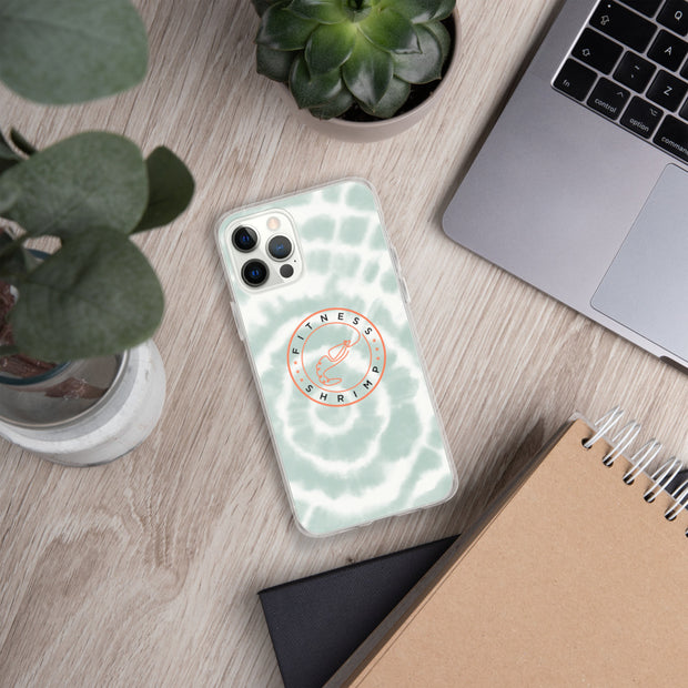 Green Tie Dye iPhone Case