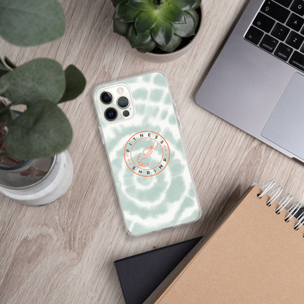 Green Tie Dye iPhone Case