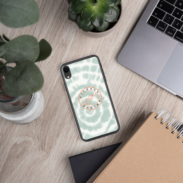 Green Tie Dye iPhone Case
