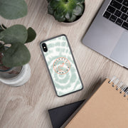 Green Tie Dye iPhone Case