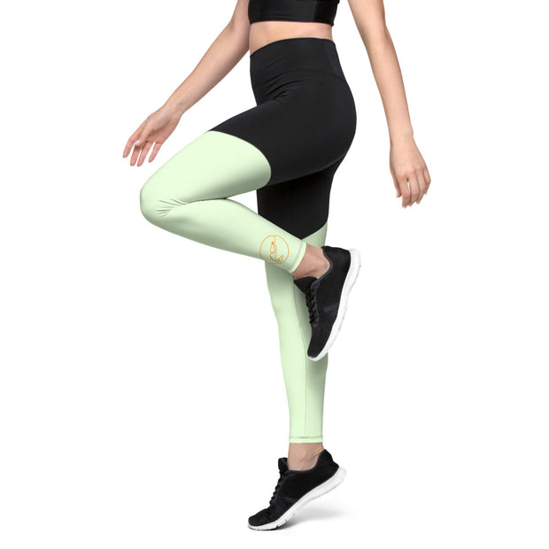 Green Sports Leggings
