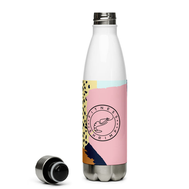 Abstract Stainless Steel Water Bottle