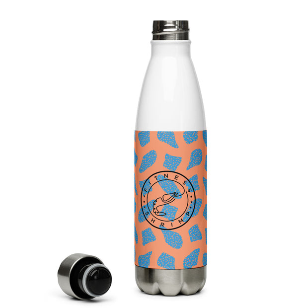 Orange Leopard Stainless Steel Water Bottle